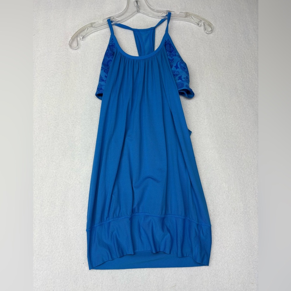 Lukulemon Blue lululemon built in bra tank Unpadded Size 0 See Measurements